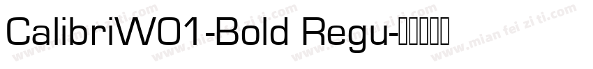 CalibriW01-Bold Regu字体转换